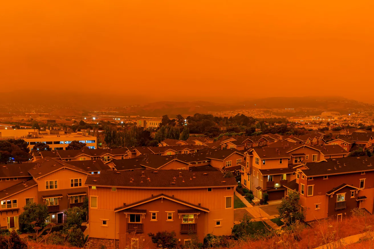 wildfire landscape photo of the air quality