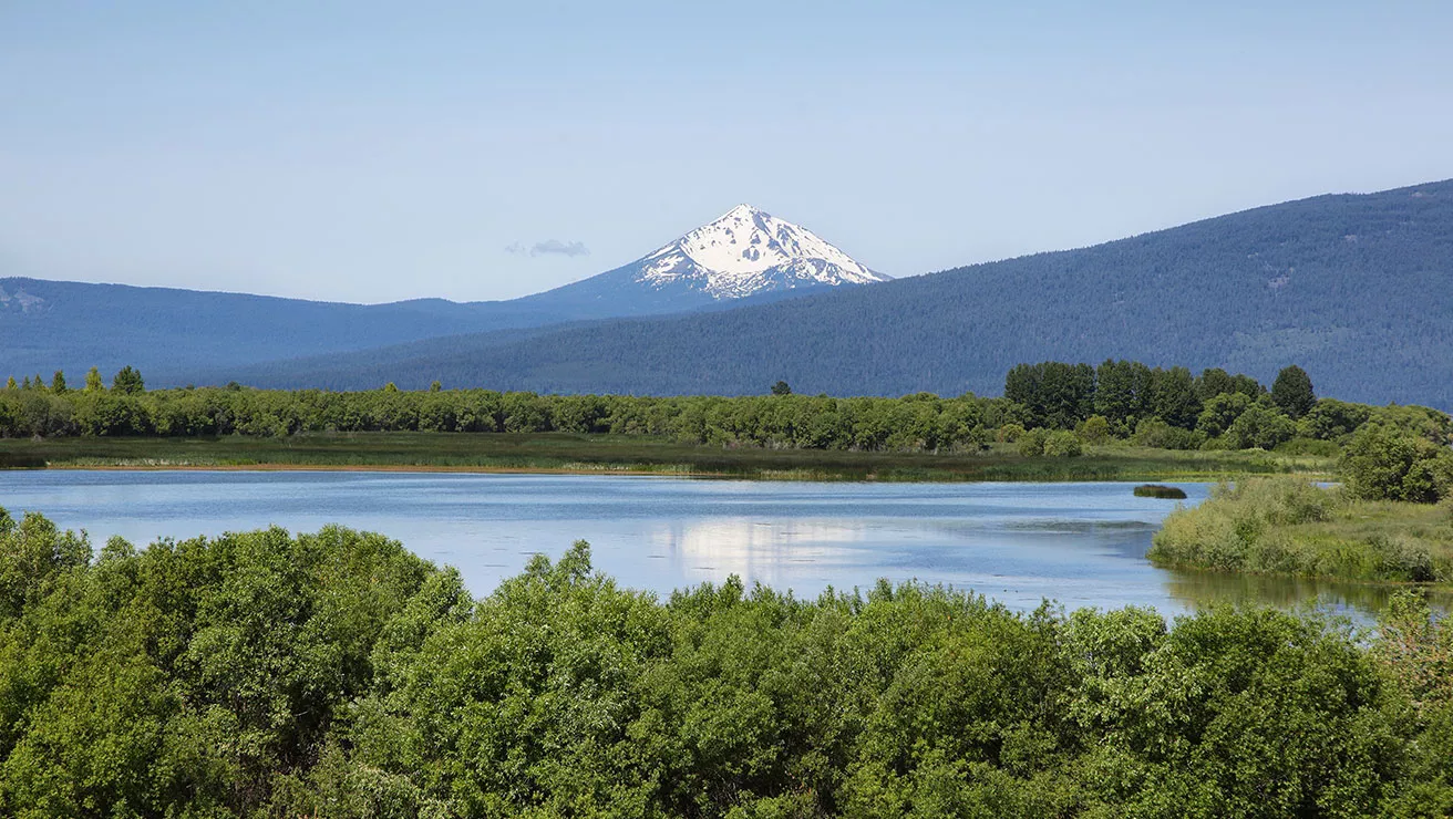 mountain landscape with water